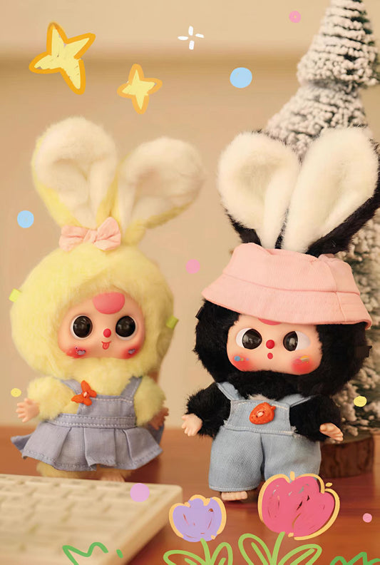 Baby Three Macaron Little Cute Bunny Plush Dolls Blind Box